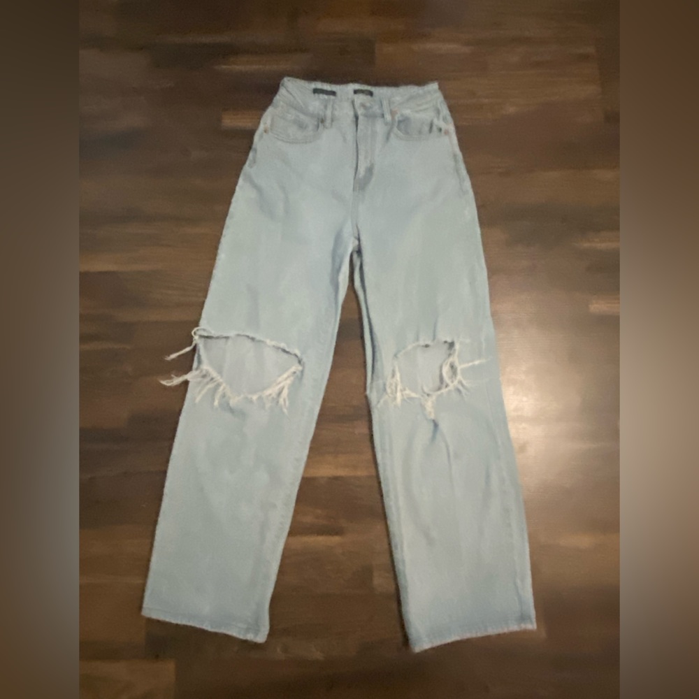 Wild fable wide legged ripped jeans